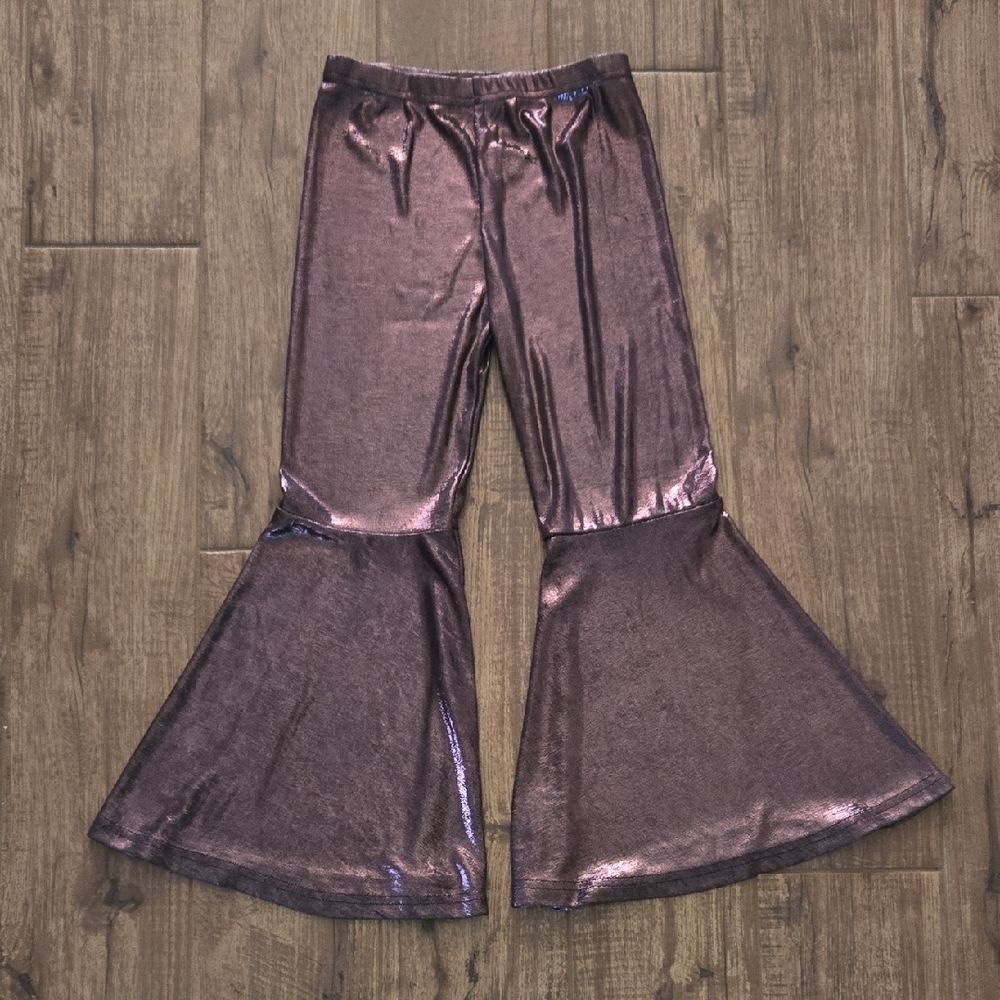 Metallic Flared Kids Bottoms